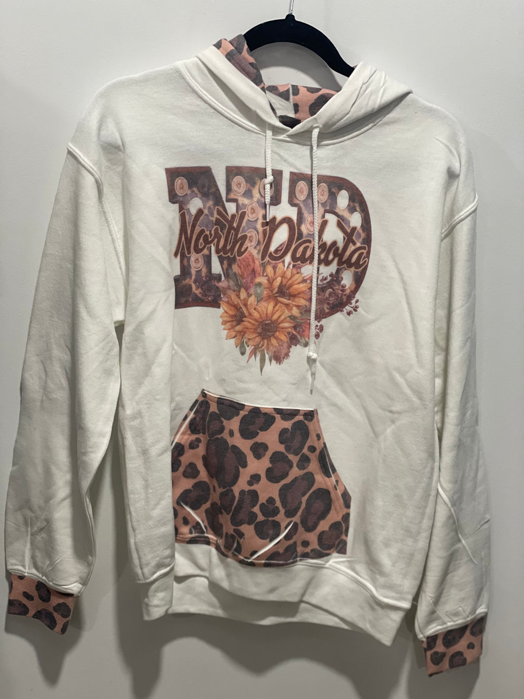 ND leopard hoodie SMALL