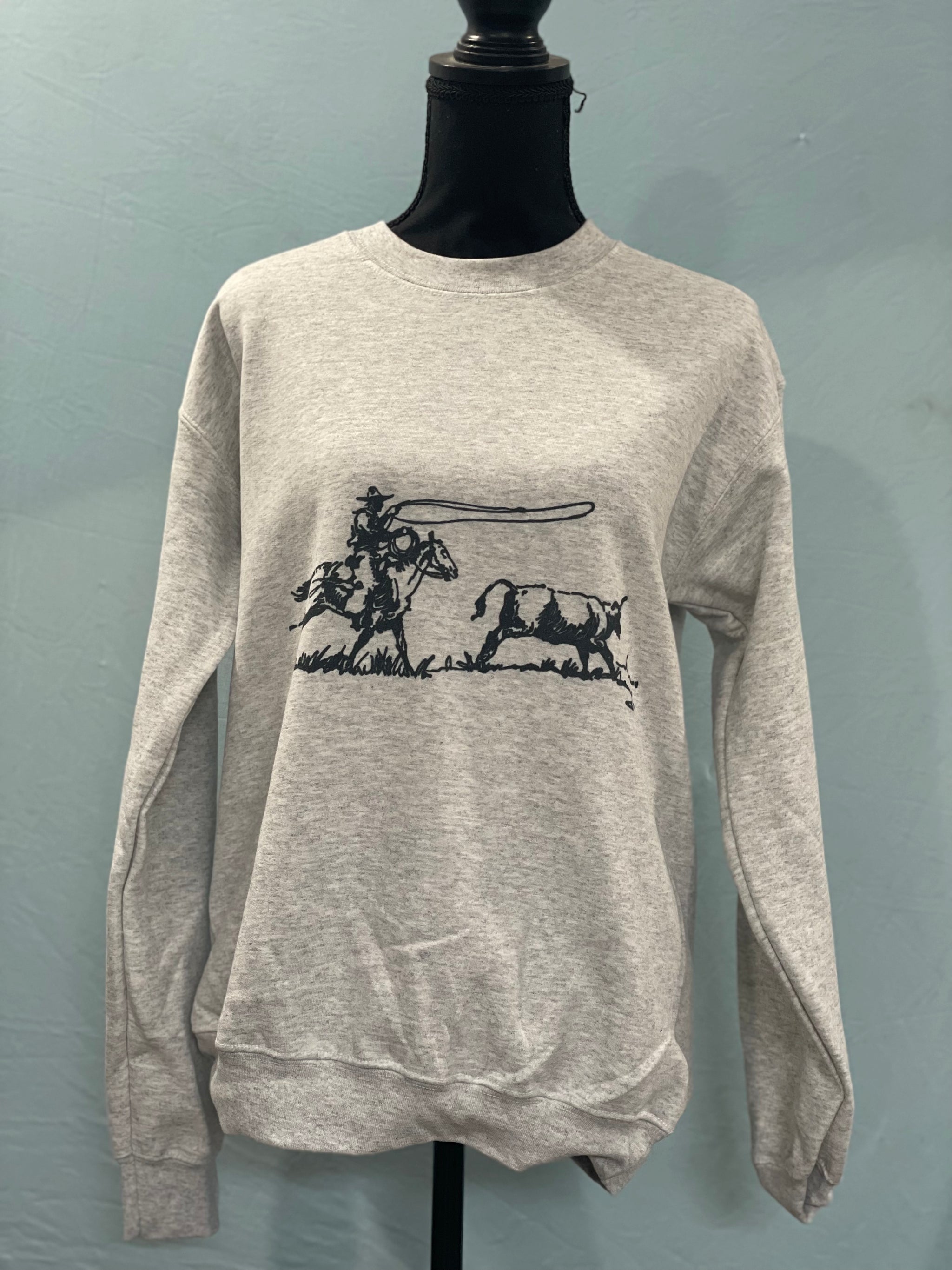 Roping Crew neck – Country Creation Boutique