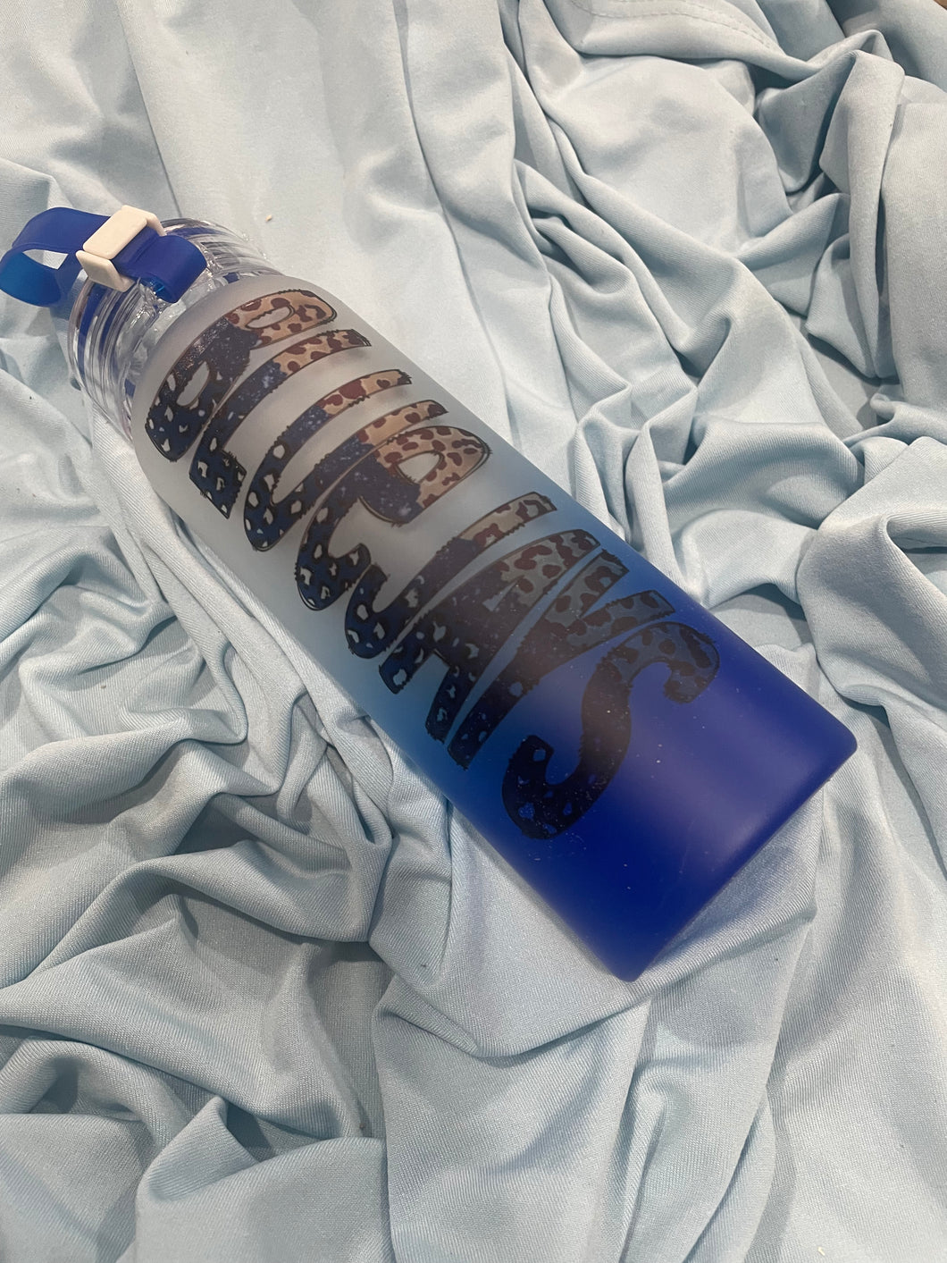 Blue Jay glass bottle