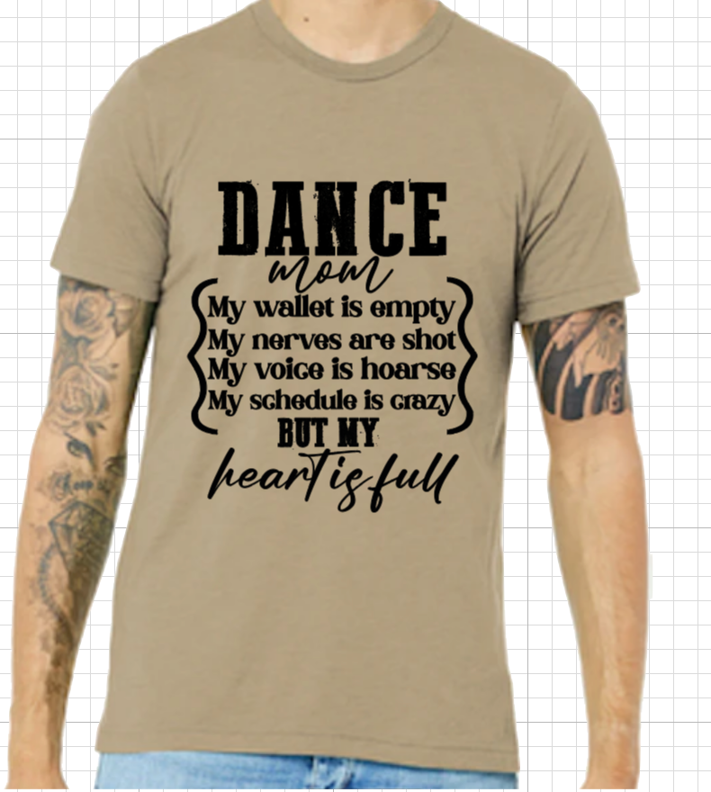 Dance Mom Heart tee