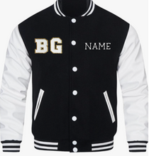 Load image into Gallery viewer, Black Gold Dance Letter Jacket
